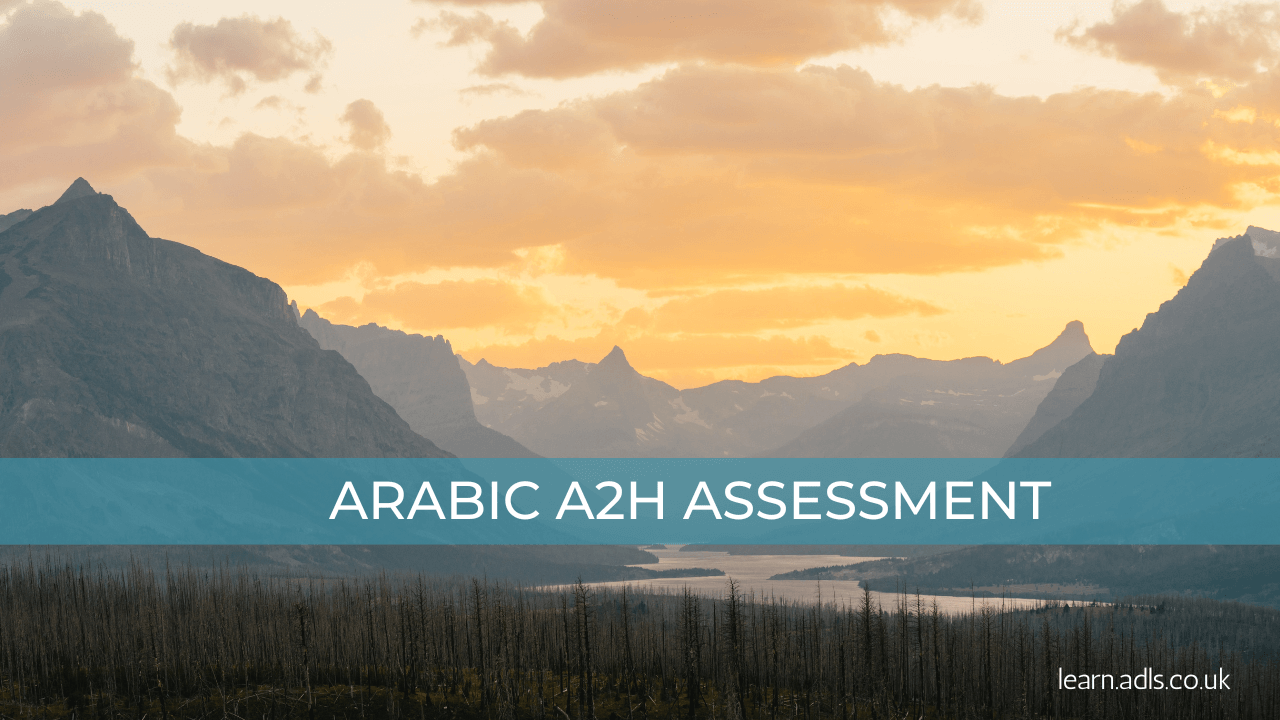 Arabic A2HA Assessment